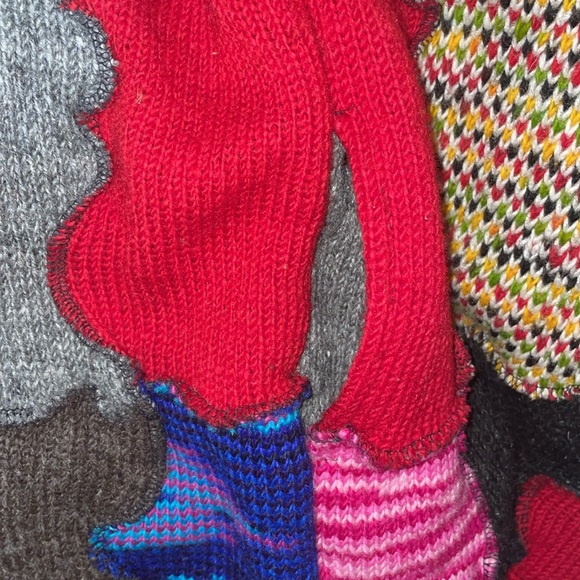 ❤️BOHO Hippy Wool Patchwork Jacket, Shop O holic Fashion. With detachable hood. - Picture 9 of 12